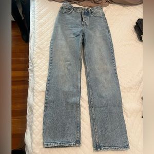 Abercrombie and Fitch high rise dad Jean size 24 short